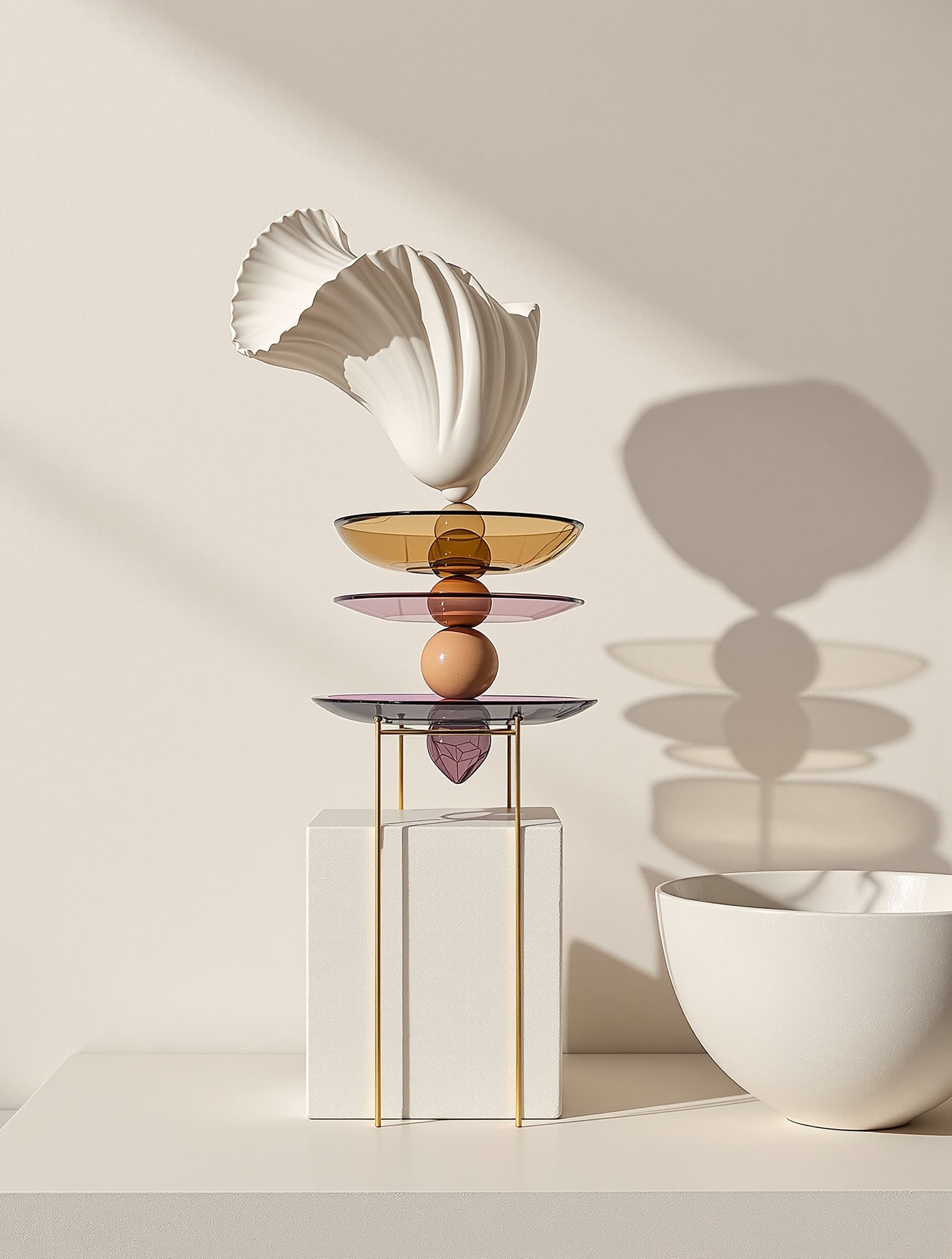 Sculptural vessel representing electrification planning